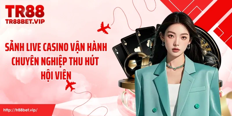 Sảnh live casino vận hành chuyên nghiệp thu hút hội viên